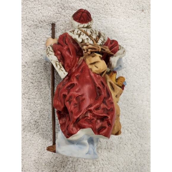 Hallmark Old World Santa Figurine 1983 with Bag of Toys Drum - Picture 3 of 6